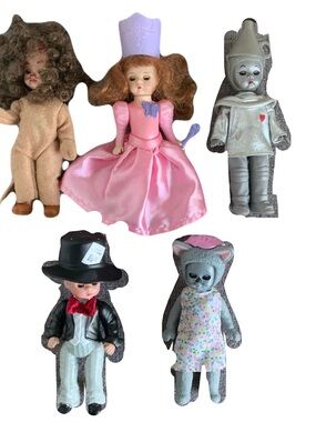 Set of 5 Vintage Madame Alexander McDonalds Sleepy Eye Dolls